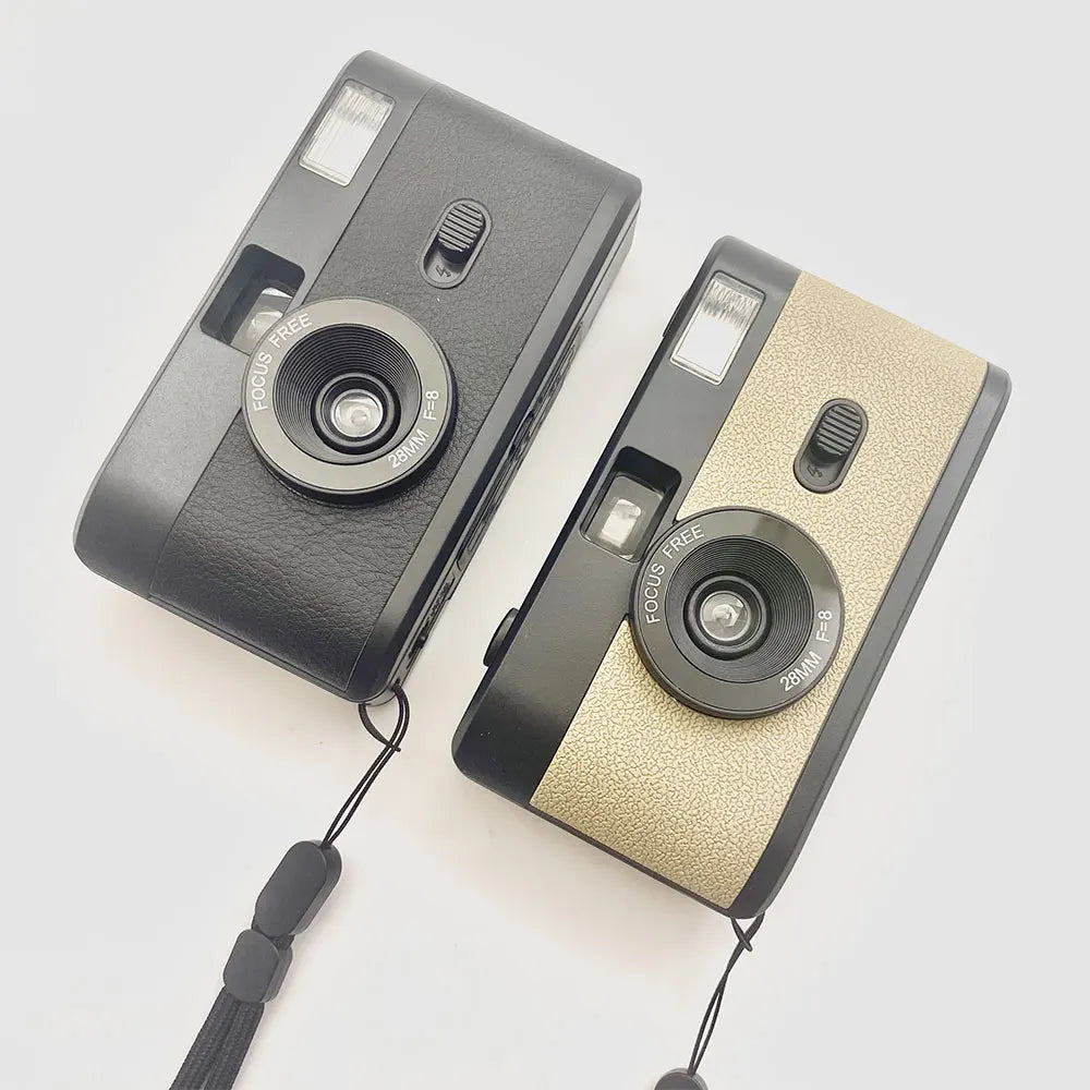 35mm Film Camera Reusable, Compatible with 35mm Color Negative or B/W Film, Non-Disposable Camera with Flash