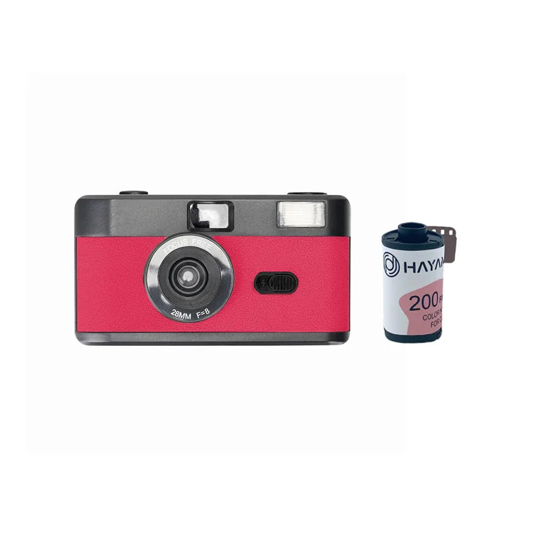 35mm Film Camera Reusable, Compatible with 35mm Color Negative or B/W Film, Non-Disposable Camera with Flash