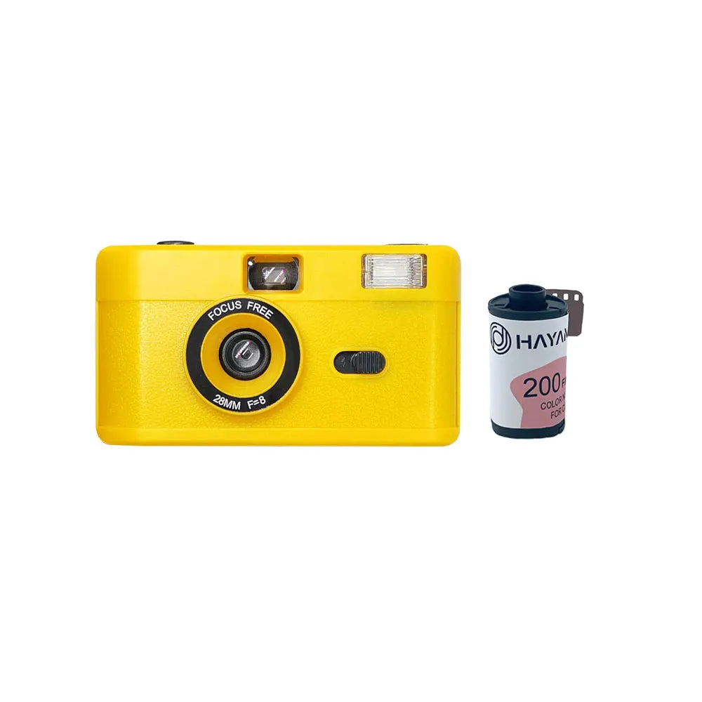 35mm Film Camera Reusable, Compatible with 35mm Color Negative or B/W Film, Non-Disposable Camera with Flash