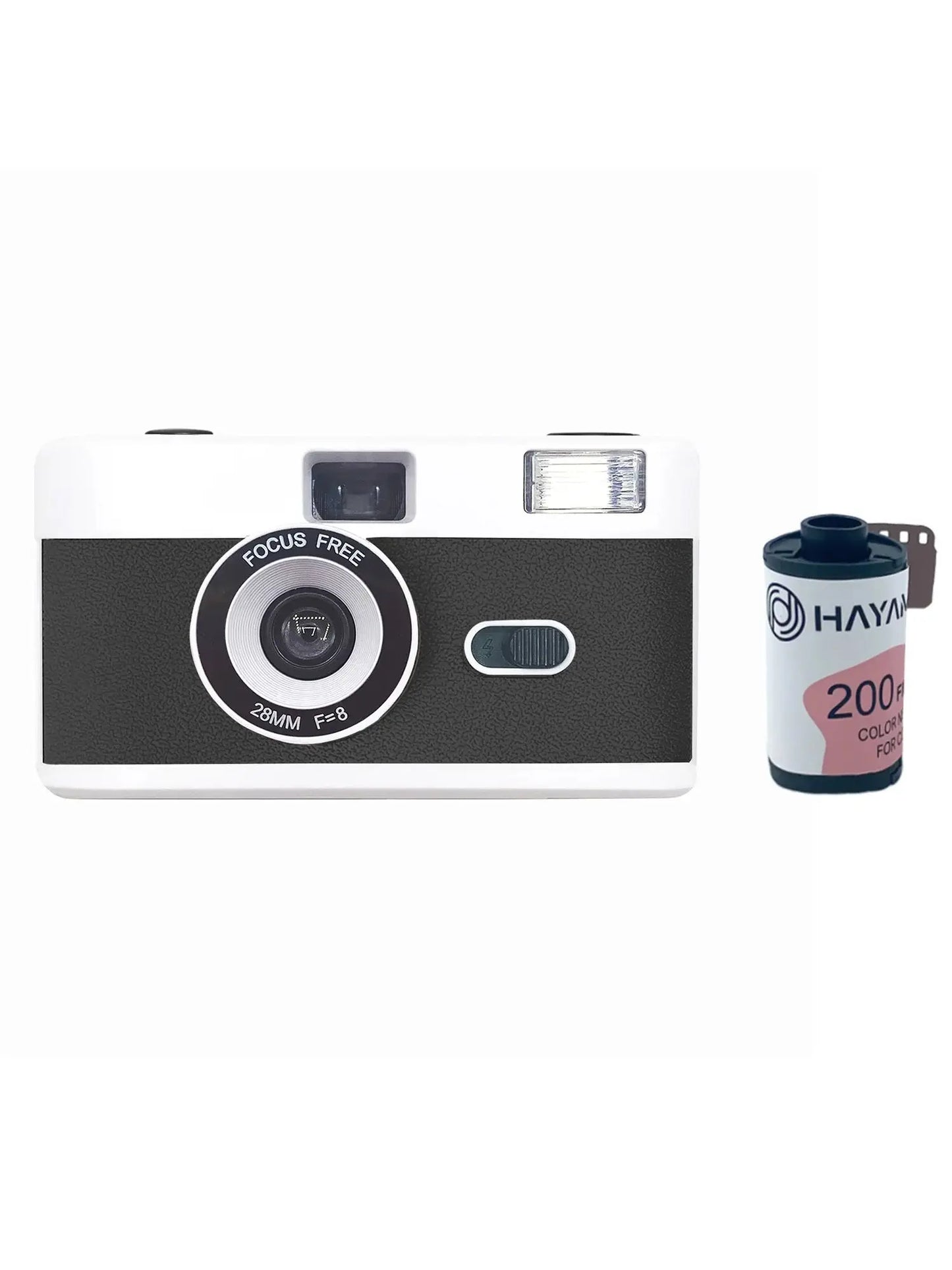 35mm Film Camera Reusable, Compatible with 35mm Color Negative or B/W Film, Non-Disposable Camera with Flash