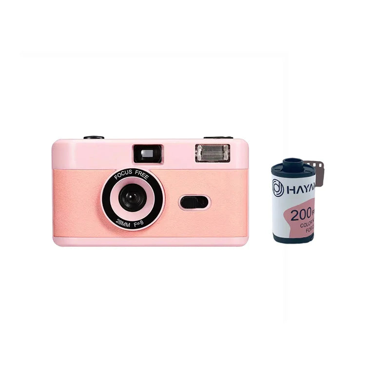 35mm Film Camera Reusable, Compatible with 35mm Color Negative or B/W Film, Non-Disposable Camera with Flash